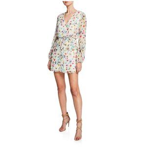 Aidan Mattox Floral Long Sleeve Dress - image 1